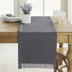 Hot Food Network Abbacus Gray Table Runner 72 Table Linens