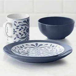 Clearance Food Network Bjorn Navy 16-Pc. Dinnerware Set Dinnerware & Serveware