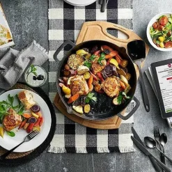 Hot Food Network Buffalo Check Table Runner Table Linens