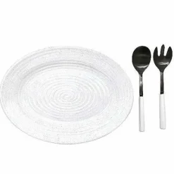Online Food Network Farmstead Serving Platter & Utensil Set Dinnerware & Serveware