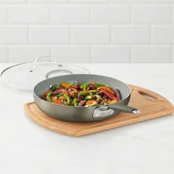 Food Network 12-In. Saute Pan With Lid Cookware & Bakeware