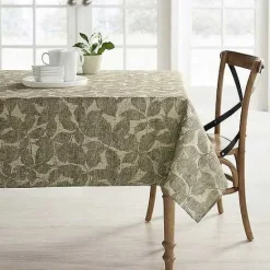 Sale Food Network Khaki Leaves Tablecloth Table Linens