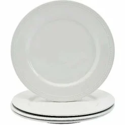 Clearance Food Network 4-Pc. Beaded Dinner Plate Set Dinnerware & Serveware