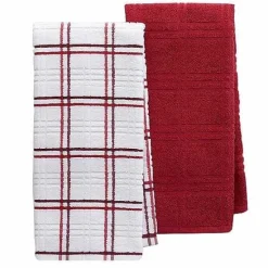 Food Network Plaid Kitchen Towel 2-Pack Kitchen Linens