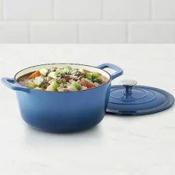 Clearance Food Network 3.5-Qt. Ombre Enameled Cast-Iron Dutch Oven Cookware & Bakeware