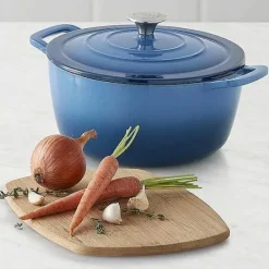 Clearance Food Network 3.5-Qt. Ombre Enameled Cast-Iron Dutch Oven Cookware & Bakeware