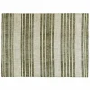 Outlet Food Network Reversible Khaki Leaves Stripe Placemat Table Linens