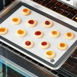 Food Network 1/2-Sheet Silicone Baking Mat Cookware & Bakeware