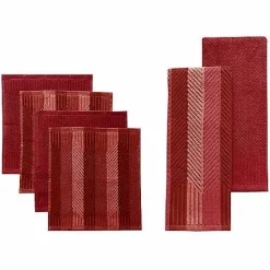 Discount Food Network Striped Kitchen Towel & Dishcloth Multi-Pack Kitchen Linens