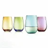 Hot Food Network Tuscana 4-Pc. Stemless Wine Glass Set Drinkware & Glassware