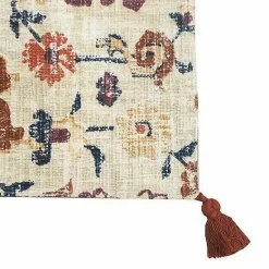 Outlet Food Network Vintage Rug Pring Placemat With Tassels Table Linens