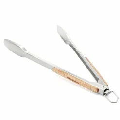 Hot Food Network Wood Handle Grilling Tongs Cooking Utensils & Tools